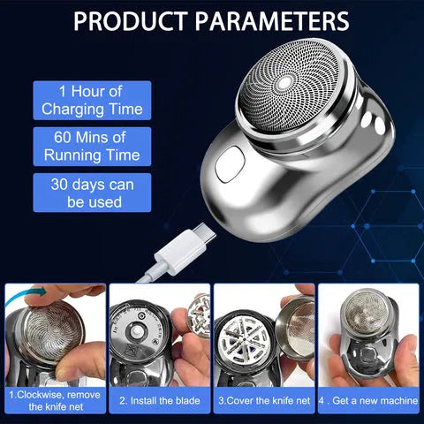 AiVANTA™ Mini Electric Shaver