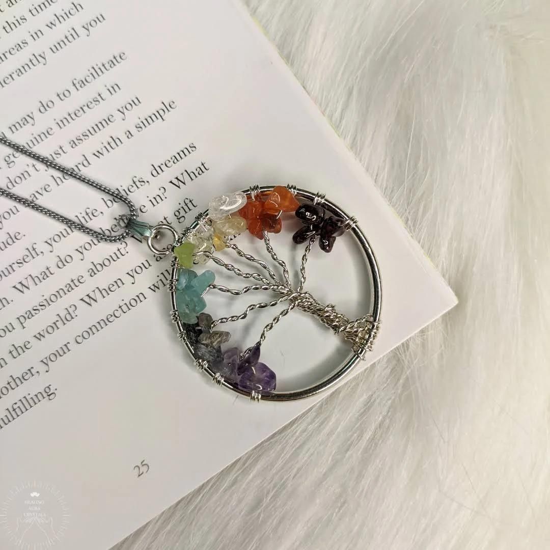 AiVANTA™ Tree of Life with 7 Chakra for Expansion of Consciousness Pendant with chain