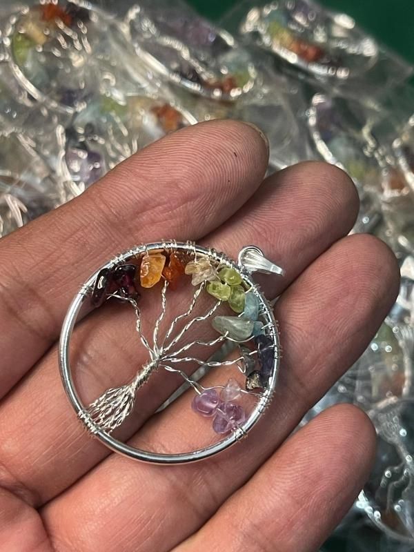 AiVANTA™ Tree of Life with 7 Chakra for Expansion of Consciousness Pendant with chain