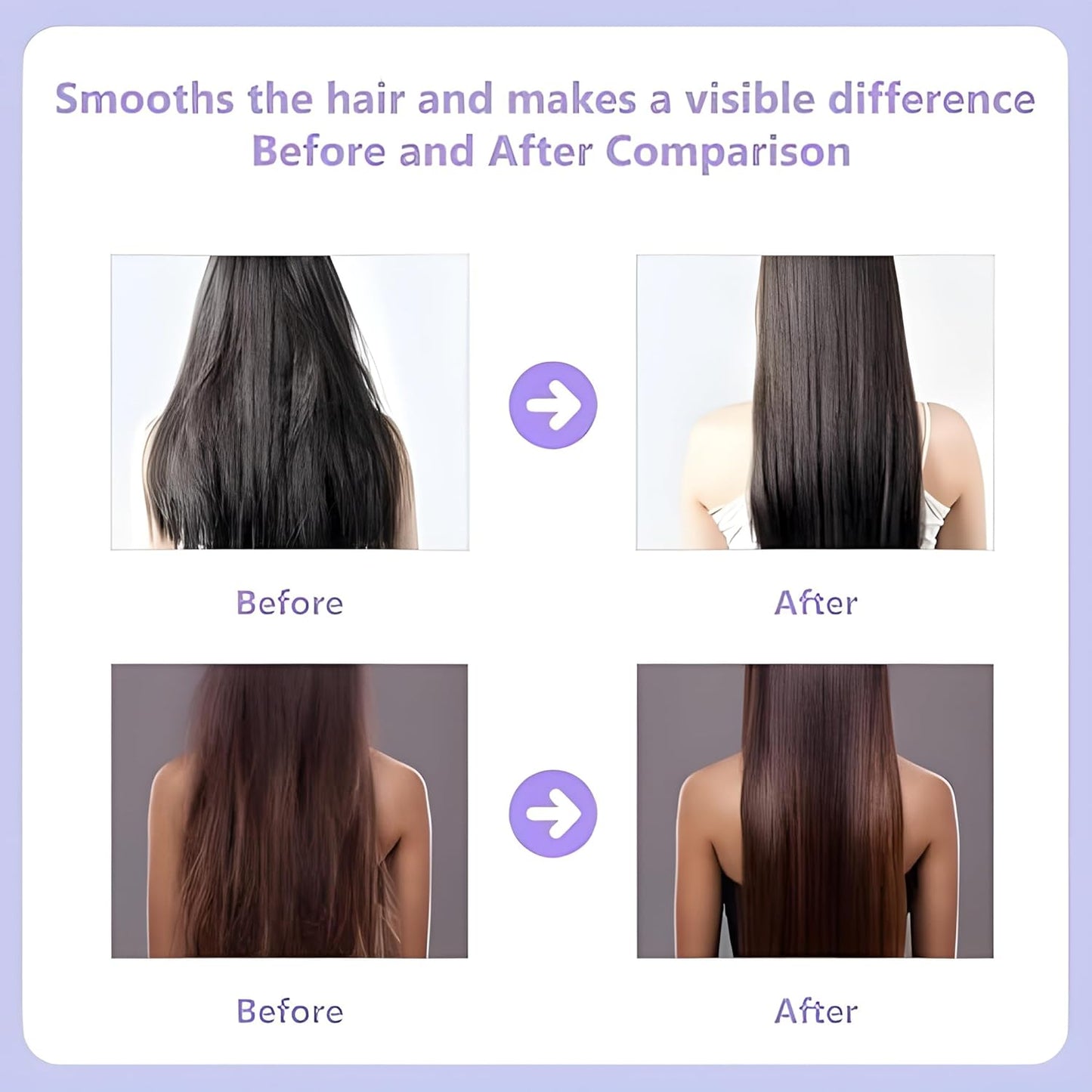 AiVANTA™ Meneflix Portable Mini Hair Straightener Hot Comb